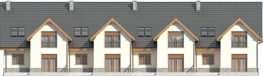 Samba G1 - Projekty domów ARCHIPELAG - Samba G1 - elewacja tylna