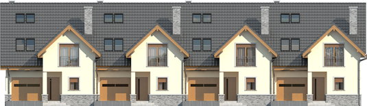 Samba G1 - Projekty domów ARCHIPELAG - Samba G1 - elewacja frontowa