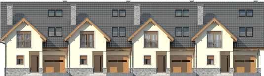 Samba G1 - Projekty domów ARCHIPELAG - Samba G1 - elewacja frontowa