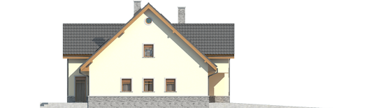 Samba G1 - Projekty domów ARCHIPELAG - Samba G1 - elewacja lewa