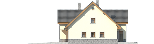 Samba G1 - Projekty domów ARCHIPELAG - Samba G1 - elewacja lewa