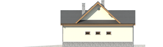 Samba G1 - Projekty domów ARCHIPELAG - Samba G1 - elewacja prawa