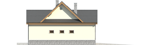 Samba G1 - Projekty domów ARCHIPELAG - Samba G1 - elewacja prawa