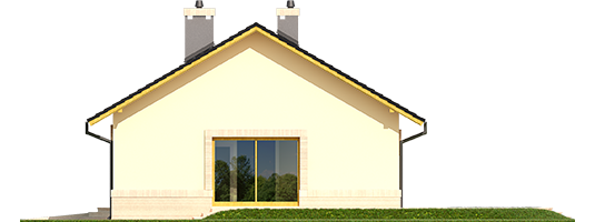 Erin II G1 - Projekt domu Erin II G1 ENERGO PLUS - elewacja lewa
