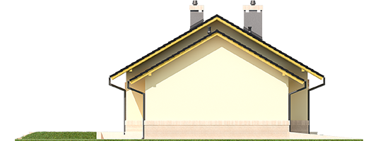Erin II G1 - Projekt domu Erin II G1 ENERGO PLUS - elewacja prawa