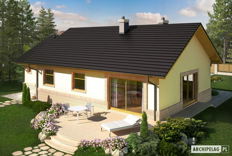 Projekt domu Erin II G1 ENERGO PLUS - widok z góry