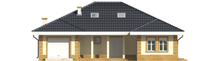 Projekt domu Linda G1 - elewacja frontowa