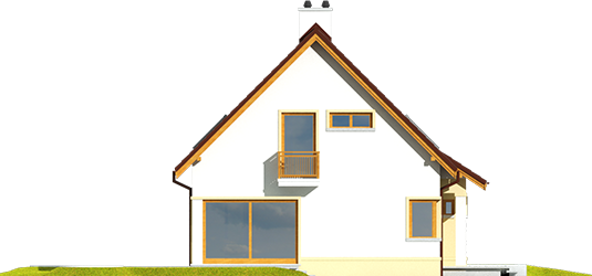 Tim III Mocca - Projekt domu Tim III Mocca - elewacja lewa