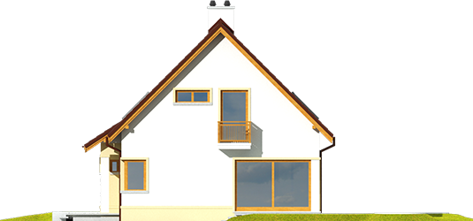 Tim III Mocca - Projekt domu Tim III Mocca - elewacja lewa