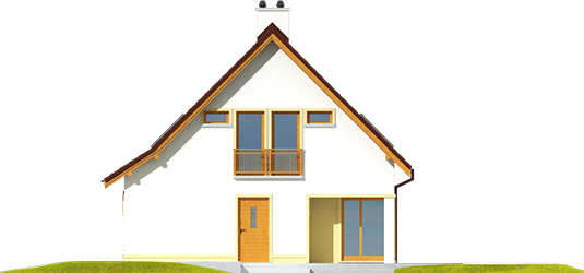 Tim III Mocca - Projekt domu Tim III Mocca - elewacja prawa