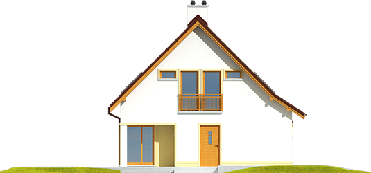 Tim III Mocca - Projekt domu Tim III Mocca - elewacja prawa