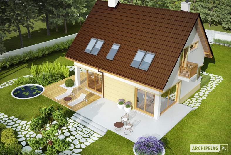 Projekt domu Tim III Mocca - widok z góry