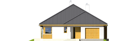 Glen G1 - Projekt domu Glen G1 - elewacja frontowa