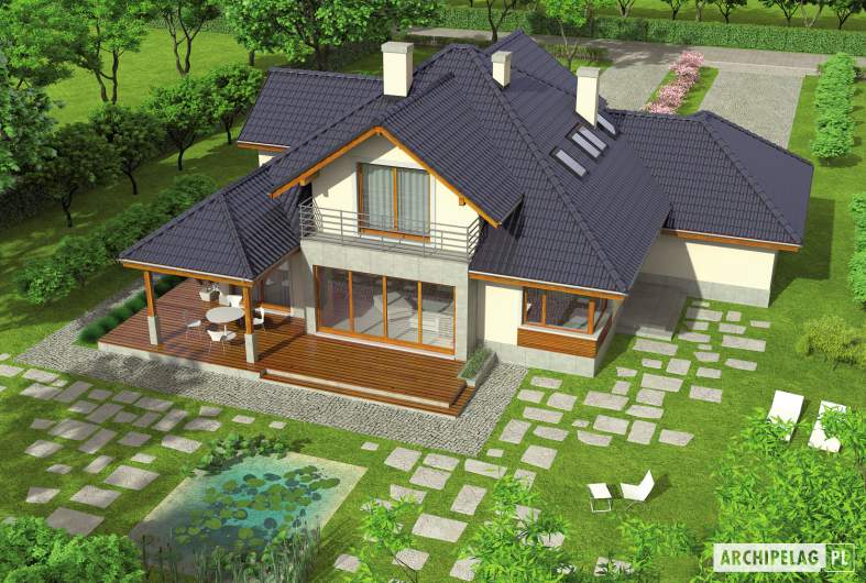 Projekt domu Naomi G2 - widok z góry