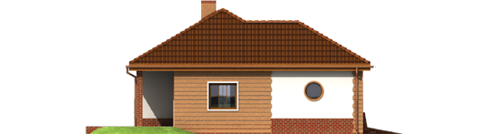 Theodor G1 - Projekt domu Teosia G1 - elewacja lewa