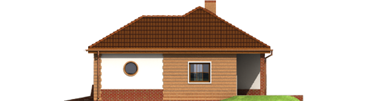 Theodor G1 - Projekt domu Teosia G1 - elewacja lewa