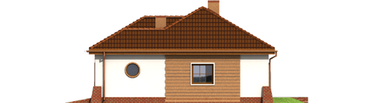 Theodor G1 - Projekt domu Teosia G1 - elewacja prawa