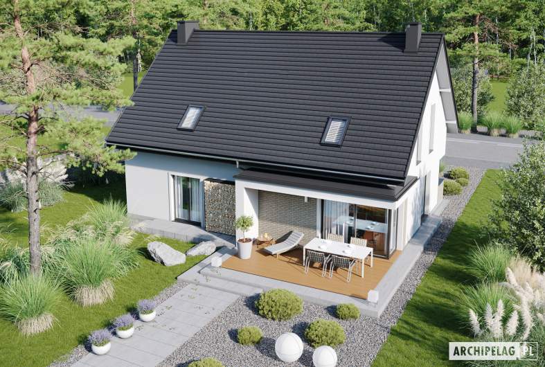 Projekt domu Zuzanna G2 - widok z góry