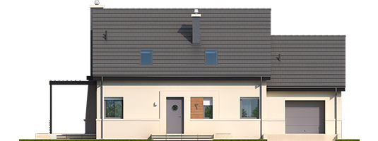 Nicki II G1 ENERGO - Projekt domu Niki II G1 ENERGO - elewacja frontowa