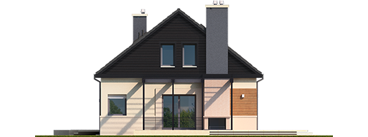 Nicki II G1 ENERGO - Projekt domu Niki II G1 ENERGO - elewacja prawa