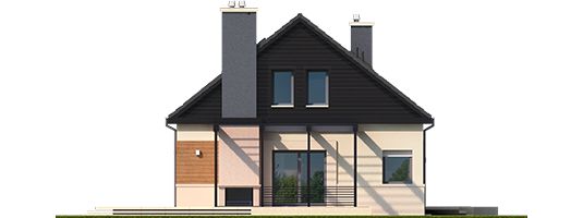 Nicki II G1 ENERGO - Projekt domu Niki II G1 ENERGO - elewacja prawa