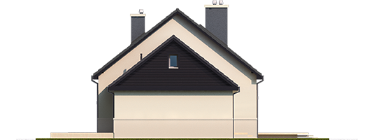 Nicki II G1 ENERGO - Projekt domu Niki II G1 ENERGO - elewacja lewa