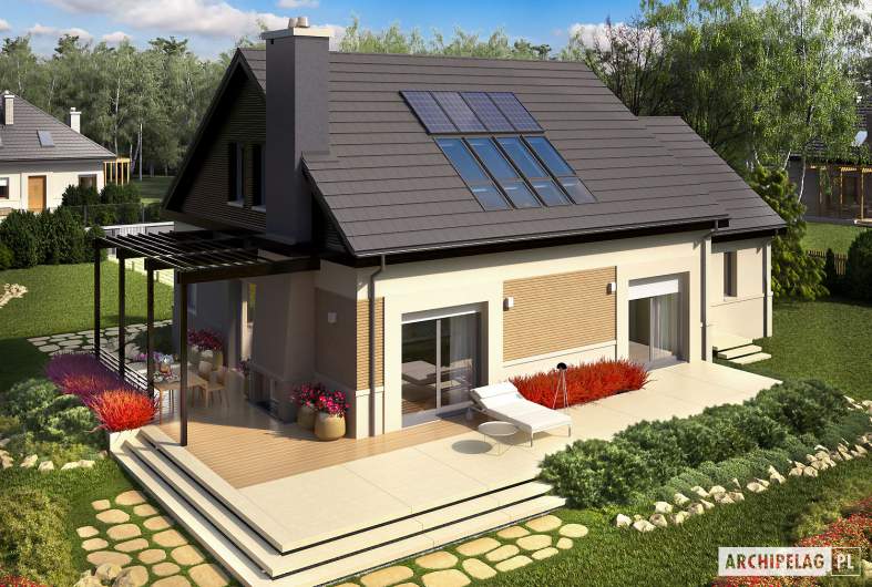 Projekt domu Niki II G1 ENERGO - widok z góry