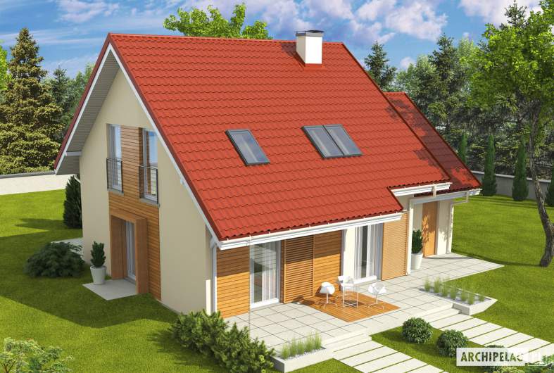 Projekt domu Morena G1 - widok z góry