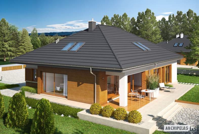 Projekt domu Marcel G2 MULTI-COMFORT - widok z góry