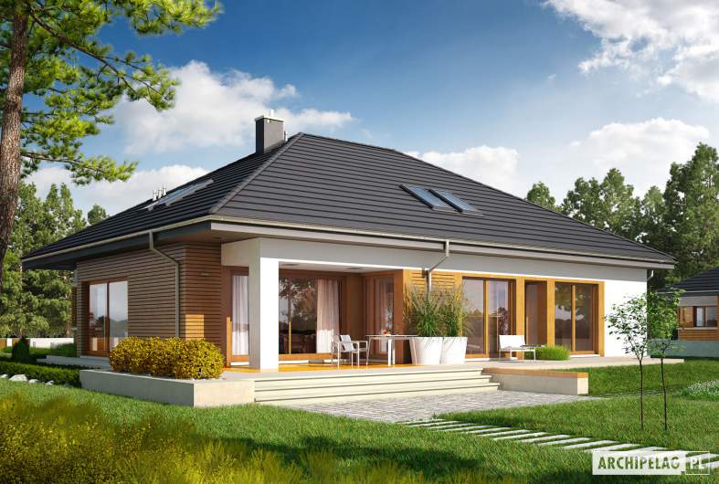 Projekt domu Marcel G2 MULTI-COMFORT - wizualizacja ogrodowa