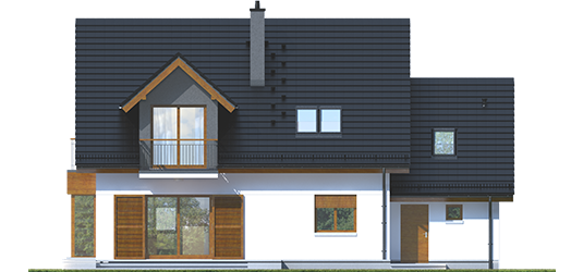Marise V G1 ENERGO - Projekty domów ARCHIPELAG - Marisa V G1 ENERGO - elewacja tylna