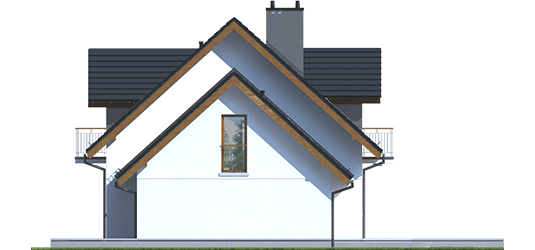 Marise V G1 ENERGO - Projekty domów ARCHIPELAG - Marisa V G1 ENERGO - elewacja prawa