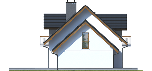 Marise V G1 ENERGO - Projekty domów ARCHIPELAG - Marisa V G1 ENERGO - elewacja prawa