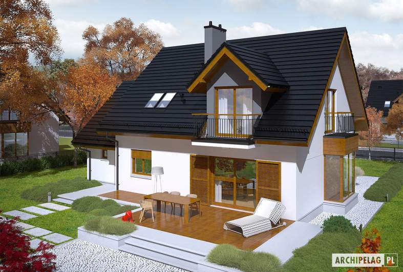 Projekt domu Marisa V G1 ENERGO - Projekty domów ARCHIPELAG - Marisa V G1 ENERGO - widok z góry