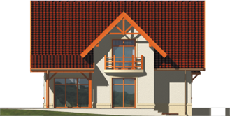 Sary - Projekt domu Sawa - elewacja lewa