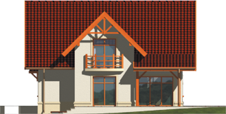 Sary - Projekt domu Sawa - elewacja lewa