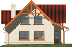 Sary - Projekt domu Sawa - elewacja tylna