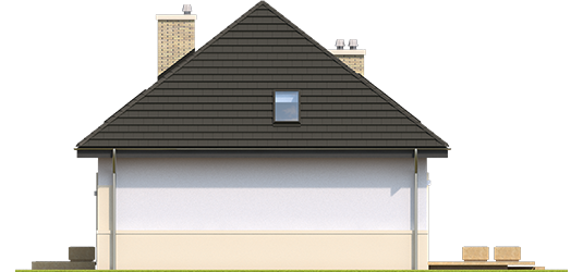 Nicki B ENERGO - Projekt domu Niki (wersja B) ENERGO - elewacja lewa