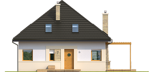 Nicki B ENERGO - Projekt domu Niki (wersja B) ENERGO - elewacja frontowa
