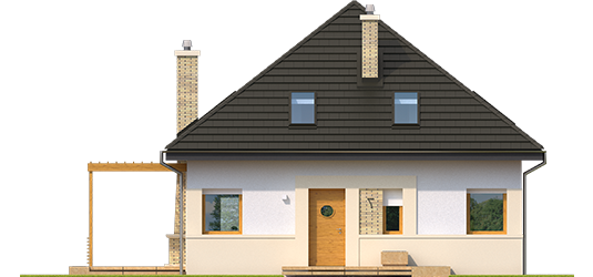 Nicki B ENERGO - Projekt domu Niki (wersja B) ENERGO - elewacja frontowa