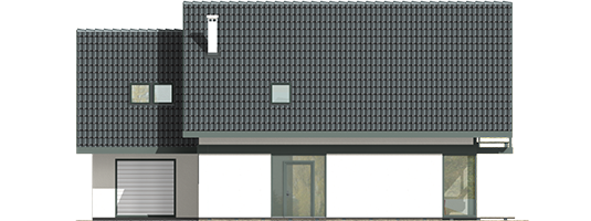 Rocco G1 - Projekt domu Rocco G1 - elewacja frontowa