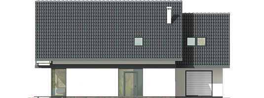 Rocco G1 - Projekt domu Rocco G1 - elewacja frontowa