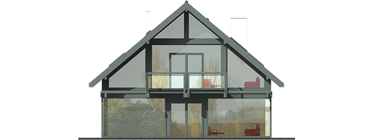 Rocco G1 - Projekt domu Rocco G1 - elewacja prawa