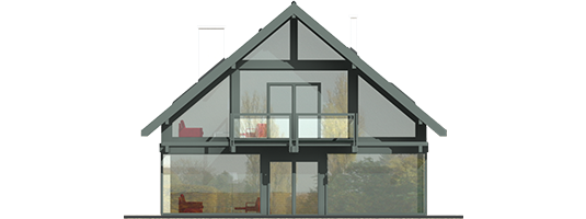 Rocco G1 - Projekt domu Rocco G1 - elewacja prawa