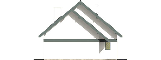 Rocco G1 - Projekt domu Rocco G1 - elewacja lewa