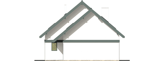 Rocco G1 - Projekt domu Rocco G1 - elewacja lewa