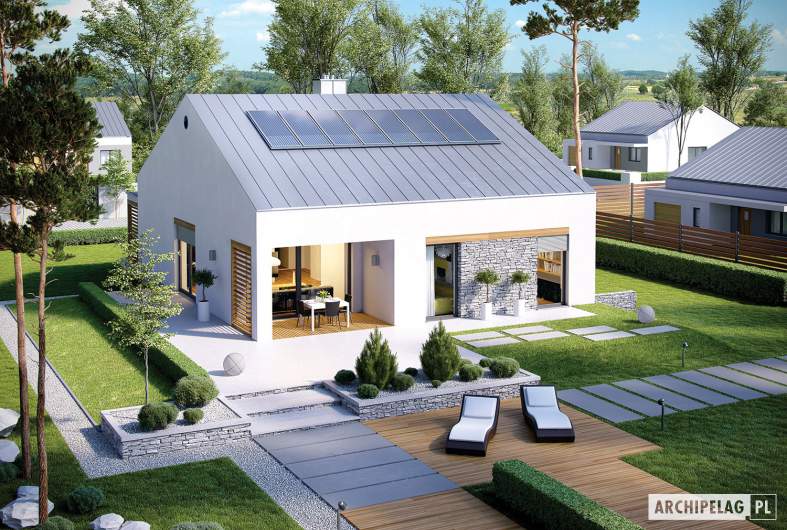 Projekt domu Ralf G1 - widok z góry