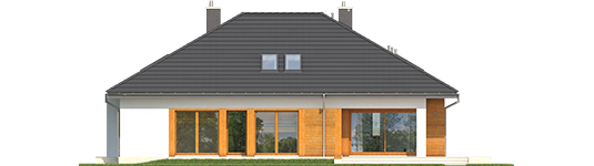 Marcel G2 - Projekt domu Marcel G2 - elewacja tylna