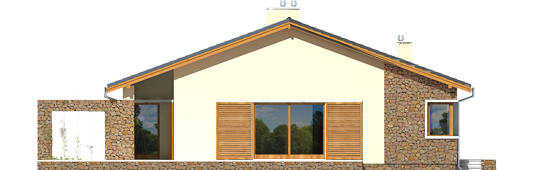 Bob II G1 - Projekt domu Bob II G1 - elewacja lewa