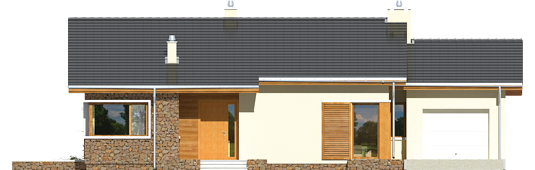 Bob II G1 - Projekt domu Bob II G1 - elewacja frontowa